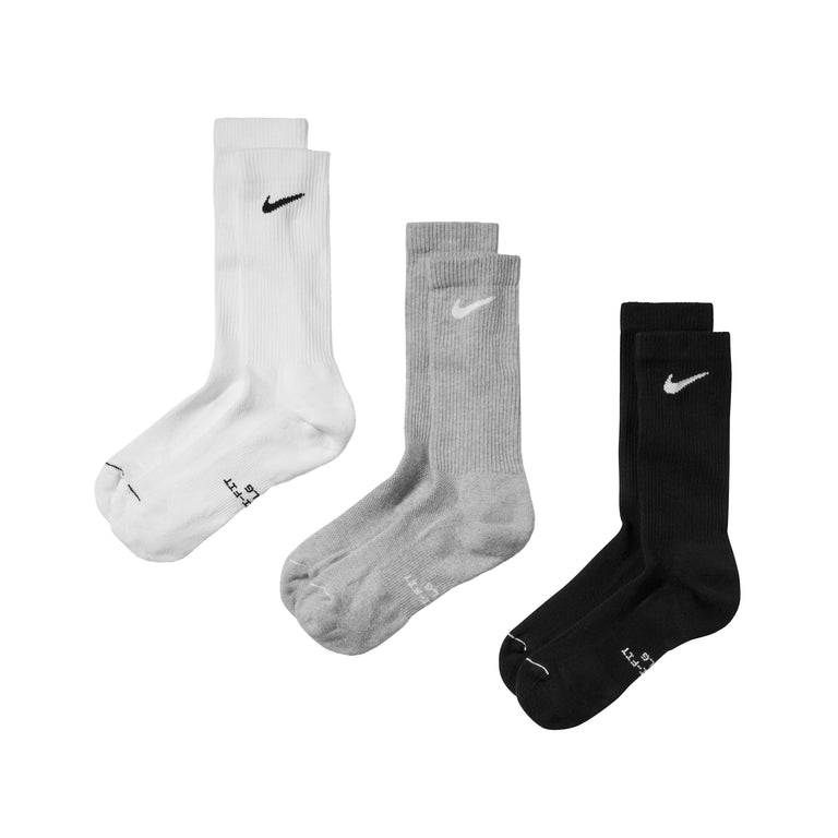 Nike	Everyday Elevated Crew Socks 3-Pack - L / White / Grey Heather / Black - 1
