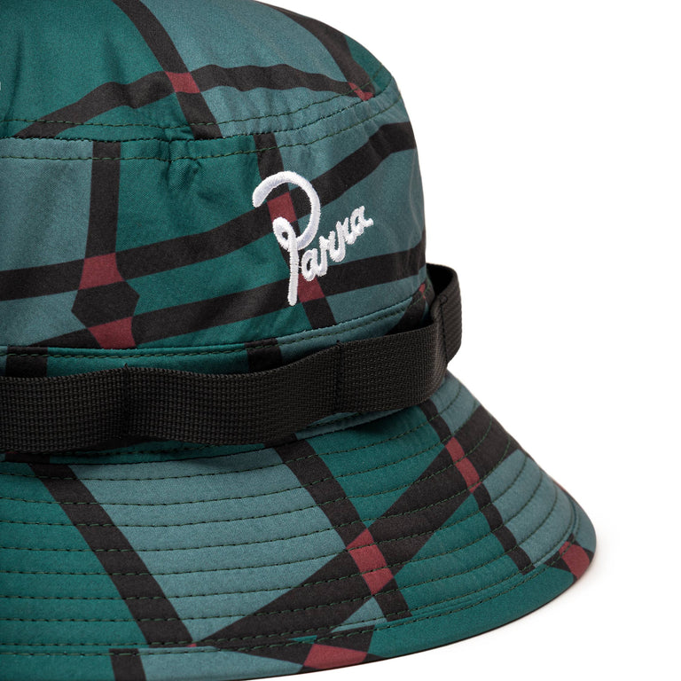 By Parra Squared Waves Pattern Safari Hat