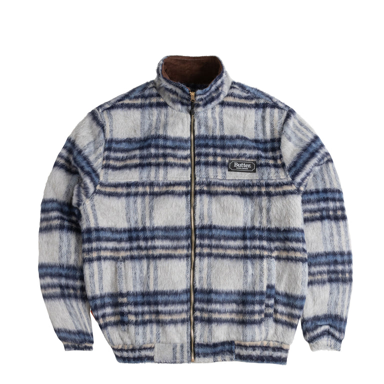 Butter Goods Hairy Plaid Lodge Jacket onfeet