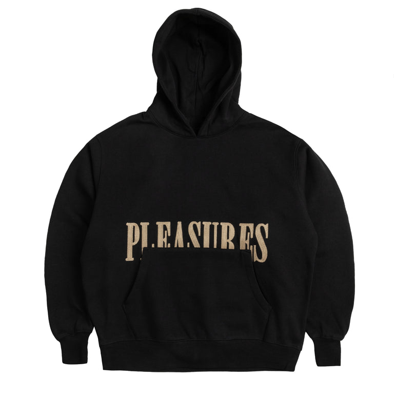 Pleasures discount hoodie black