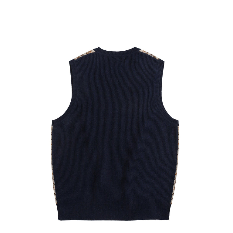 Beams Plus Check Knit Vest – buy now at Asphaltgold Online Store!