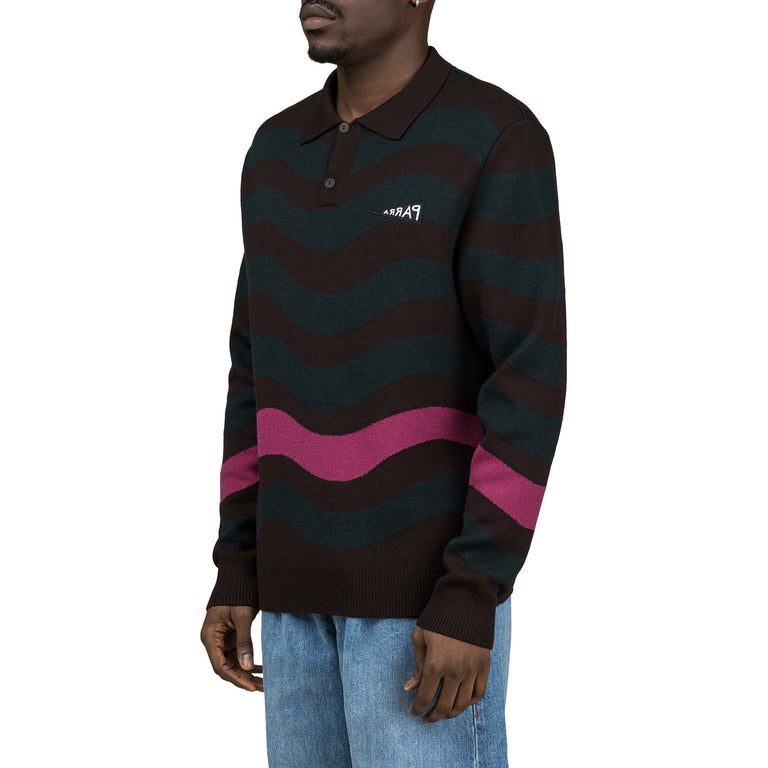 By Parra One Weird Wave Knitted Pullover