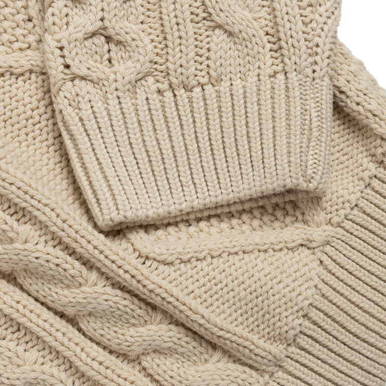 Nike Life Cable Knit Sweater onfeet