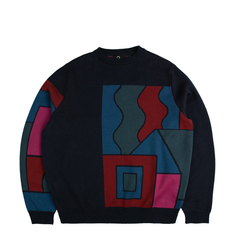 By Parra Blocked Landscape Knitted Pullover