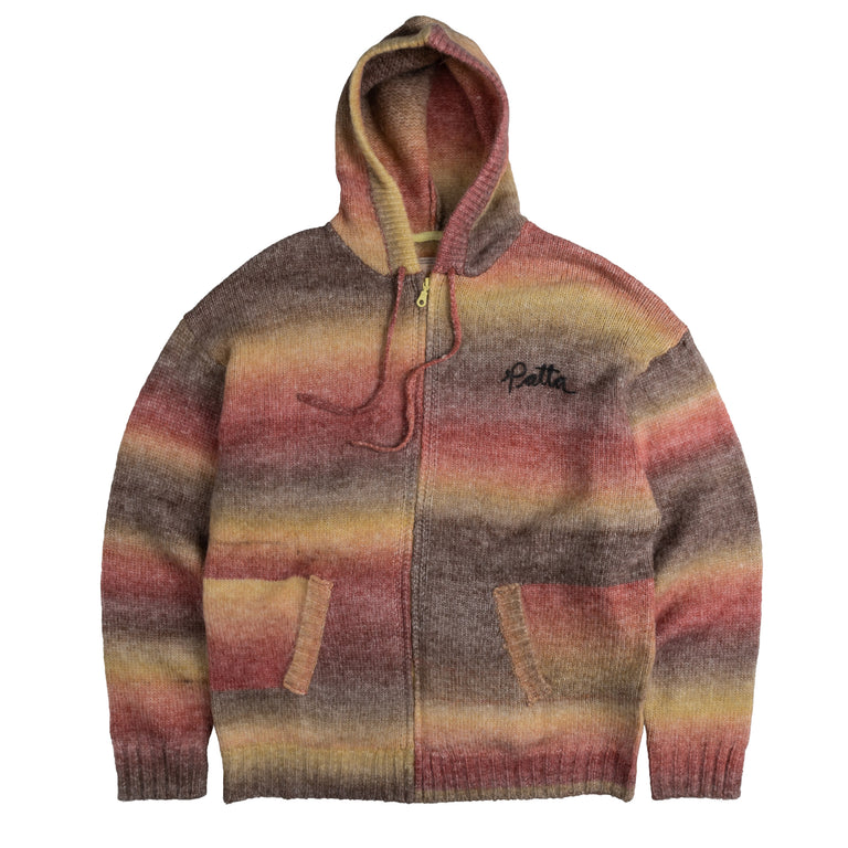 Patta Rainbow Knitted Hooded Sweater