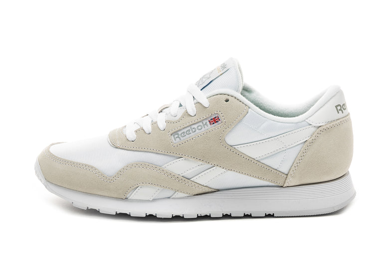 Reebok classic nylon white de grey trainers Clearance