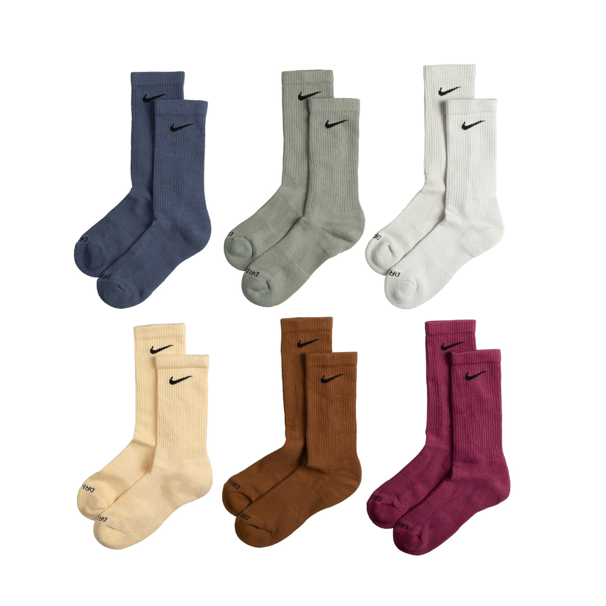 Nike Everyday Cushioned Crew Socks 6 Pack – buy now at Asphaltgold ...