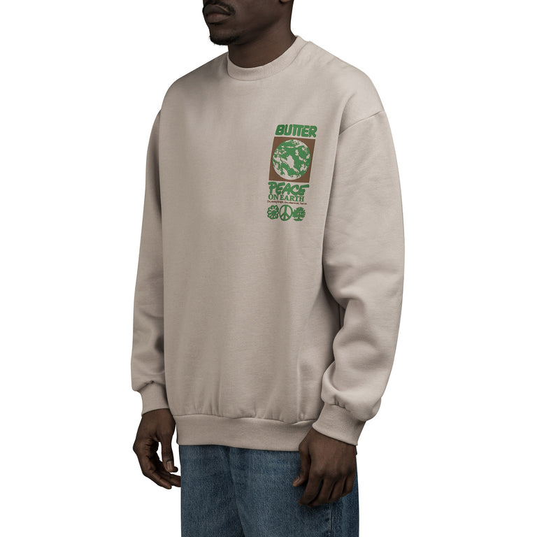 Butter Goods Peace On Earth Crewneck