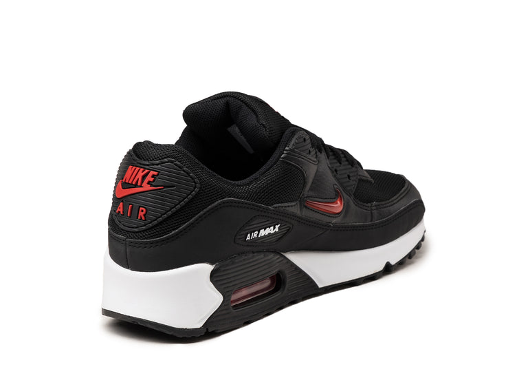 Air max 90 black and white and red discount